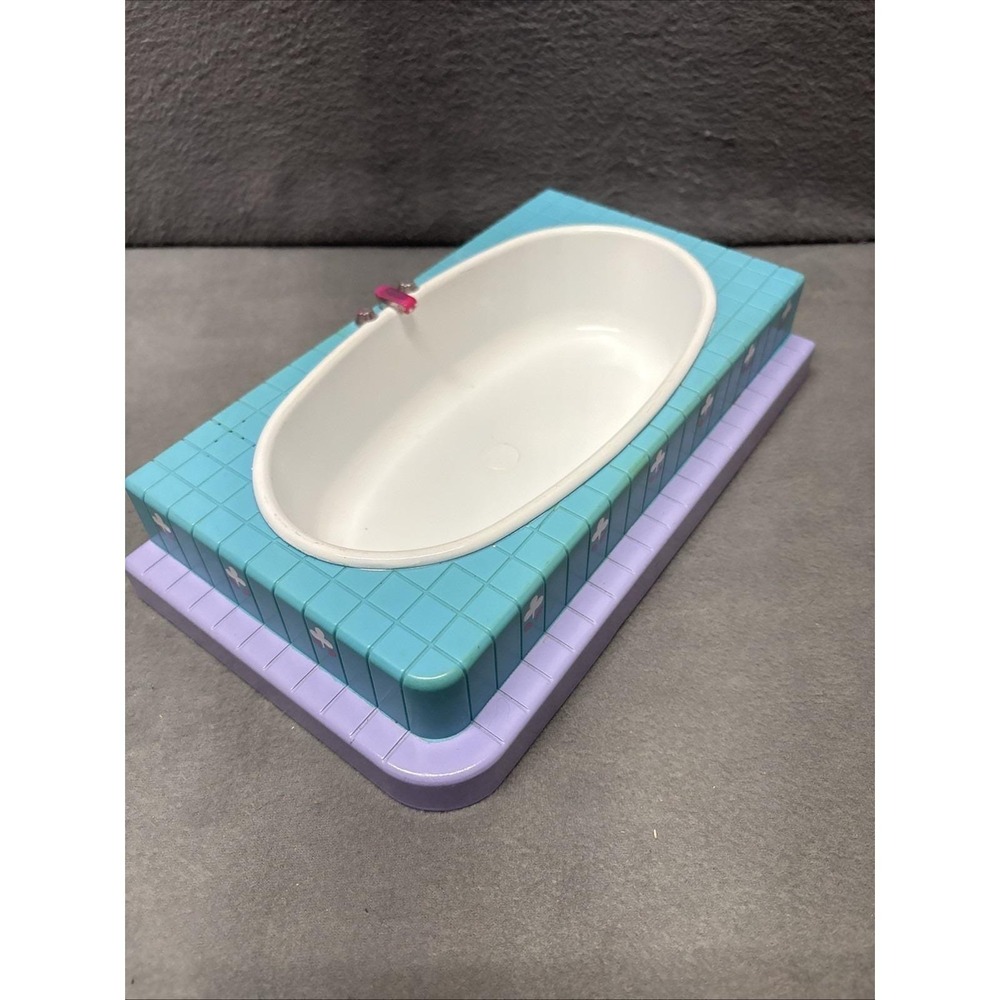 Barbie Dream House Large Teal and Purple Bath Tub 1993